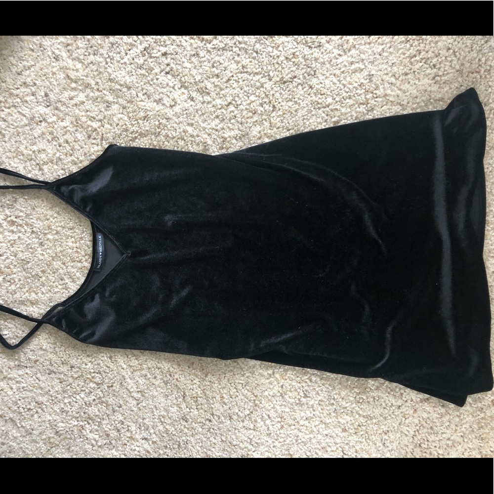 Brandy Melville black velvet dress